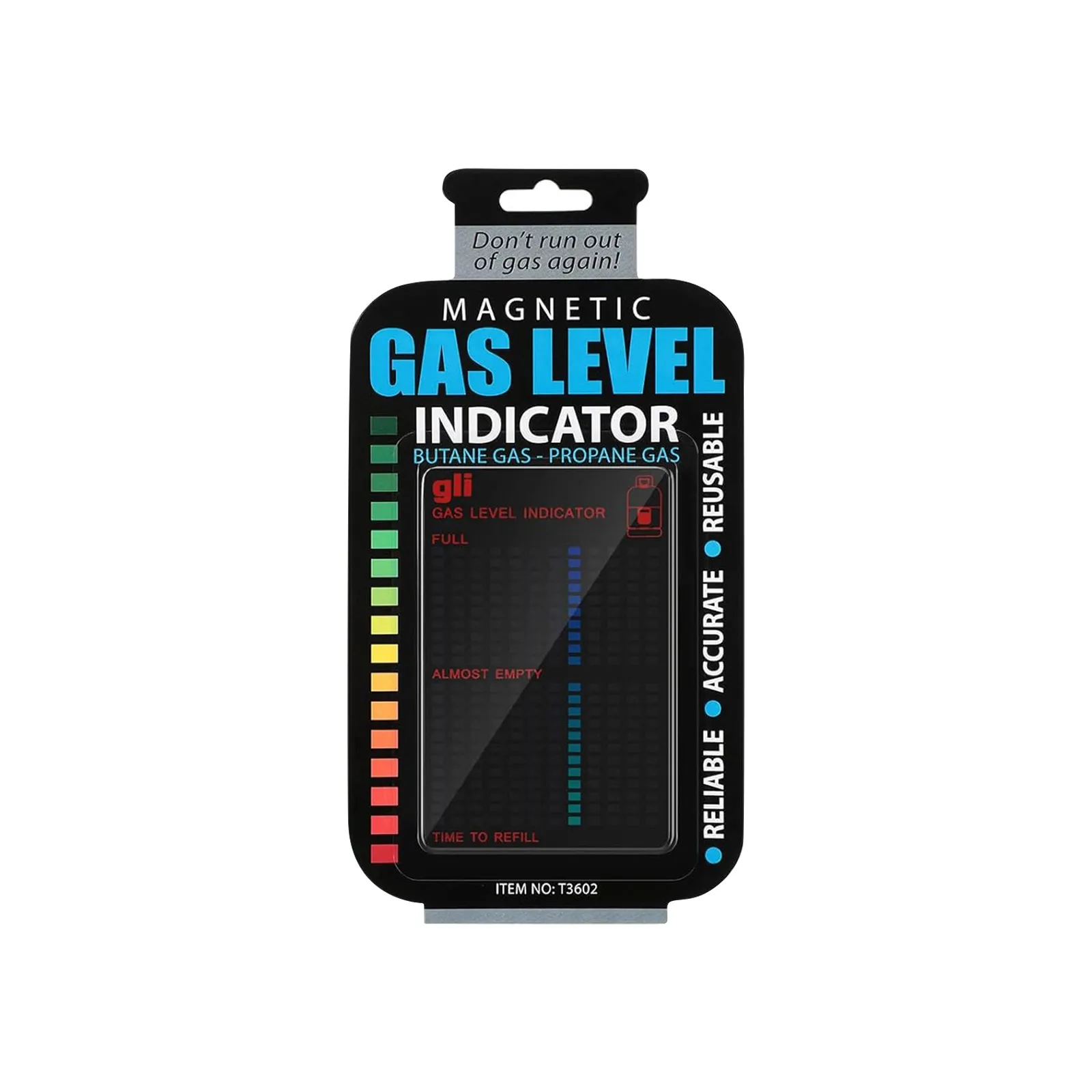 Magnetic Gas Level Indicator,Reusable Propane Meter Level Indicator,Easily Removable Tank Gauge Supplies For Kitchen
