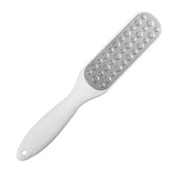 Stainless Steel Double-Sided Foot File and Callus Remover for Professional Pedicure (WHITE)