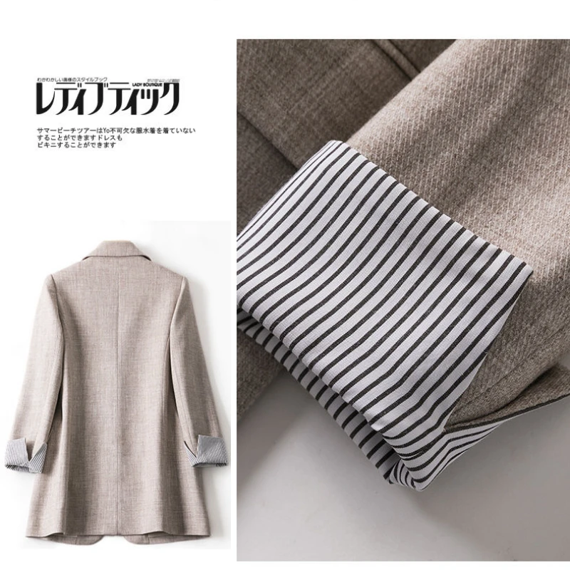 Ladies Long Sleeve Spring Casual Blazer 2022New Fashion Business Plaid Suits Women Work Office Blazer Women Coats Woman Jacket
