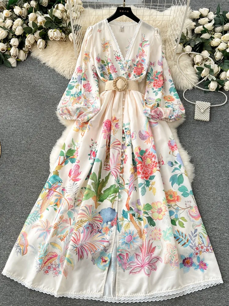 

Новое Женское длинное элегантное платье Lusumily, элегантный наряд дворца, пляжные шифоновые платья с длинным рукавом, женское винтажное длинное праздничное платье