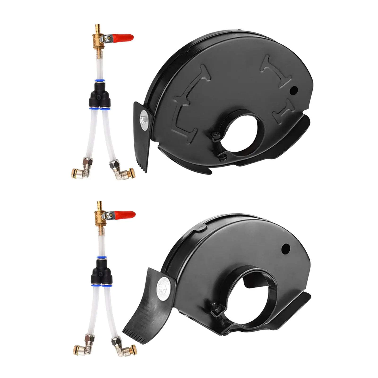 

Angle Grinder Shield Set Protecter Cover Rustproof Dust Cover Sturdy Easy to Install Water Slotting Guard for Granite Concrete