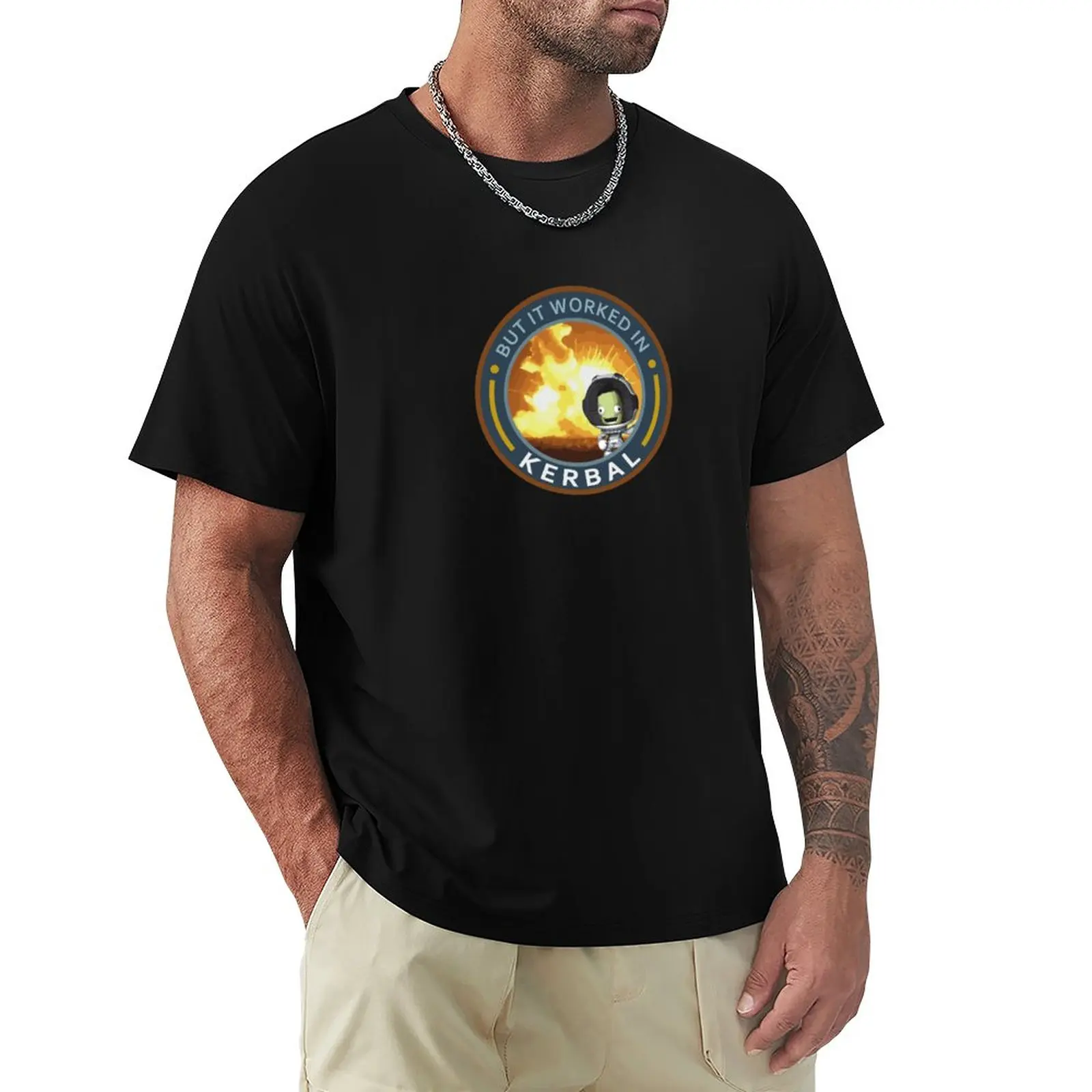 

KERBAL: BUT IT WORKED KERBAL T-Shirt funny t shirt Aesthetic clothing mens graphic t-shirts big and tall