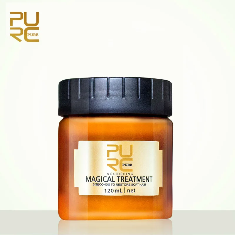 

120ML PURC Magical Treatment Hair Mask Nutrition Infusing Masque for 5 Seconds Repairs Hair Damage Restore Soft Hair Care