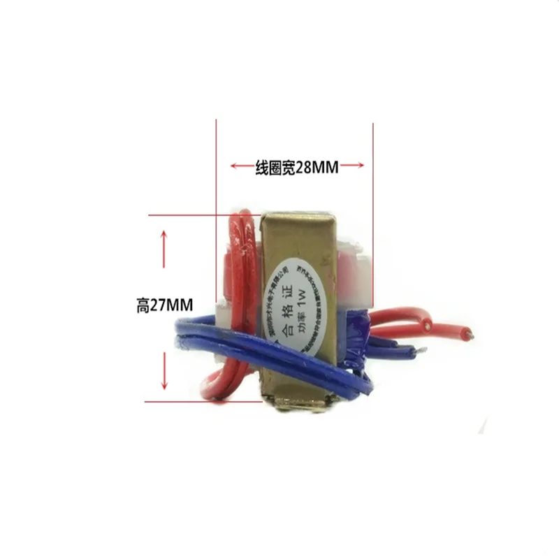 1pcs EI28 power transformer 1W DB-1VA 220V to 6V/9V/12V/15V/18V/24V/single input voltage 220V