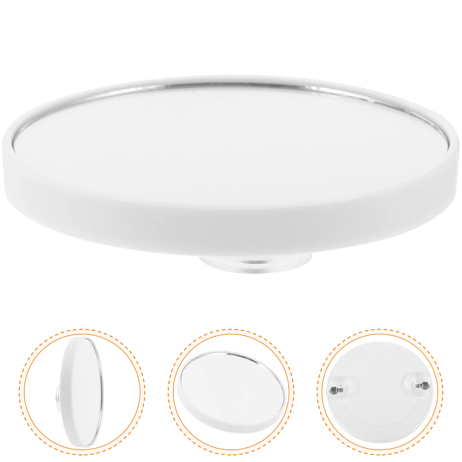 Cup Vanity Vanity Mirror Bathroom Glass Cups with Vanity Mirrors Makeup Compact Round Small for Travel car makeup mirror automotive visor rear view vanity mirror universalclip on hd glass spring steel beauty enhanced makeup mirrors