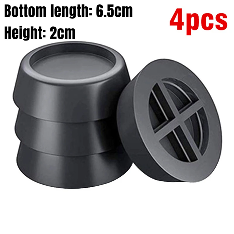 Rubber Pads 4Pcs Washing Machine Feet Anti Vibration Non Slip Elasticity For Refrigerator Floor Furniture