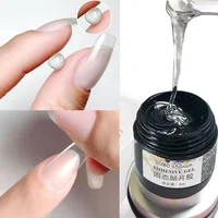 2024 Easy-Modelling Nail Solid Patch Glue 5ml Q-Soft UV/LED Gel Adhesive|Sticky|Extension Gummy Gel For Nail Tip Decoration Glue 1