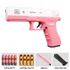 Toy Pistol Soft Bullet Toy Guns M1911 Shell Ejected Foam Darts Blaster Manual Airsoft Weapon with Silencer For Kids Adults 5