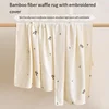 Baby Blanket Children Summer Waffle Bamboo Fiber Cold Silk Blanket Kindergarten Baby Lunch Break Summer Blanket 1