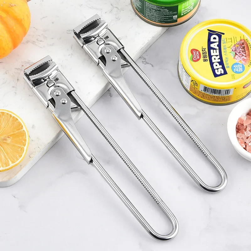 Non-slip Stainless Steel Bottle Opener Adjustable Labor-saving Seasoning Can Crusher Kitchen Tools can opener bottle opener kitchen tools multifunctional tool