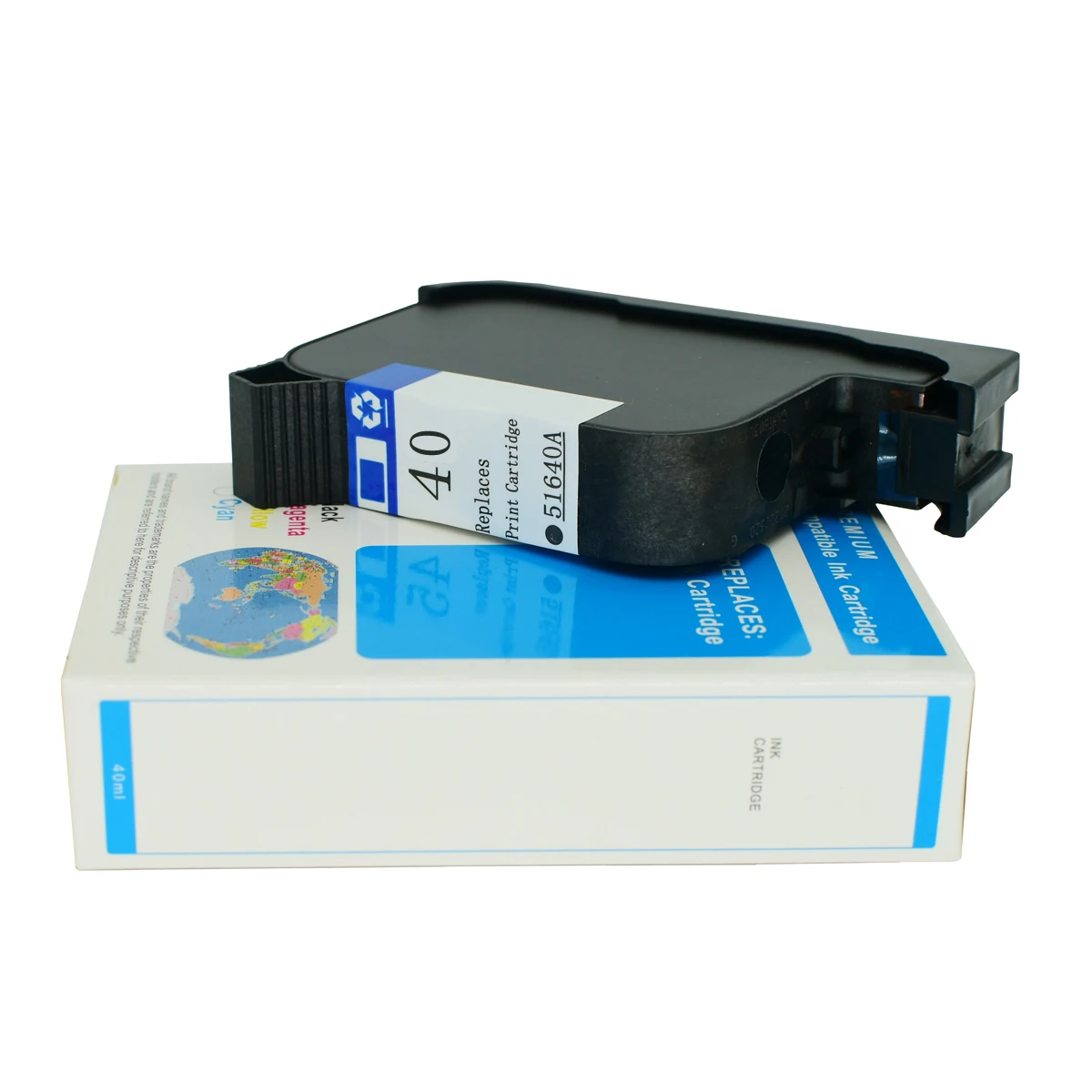 Compatível hp Cartucho de Tinta Preta 51640 44 40 Cor 51644 450c 455ca 488ca 430c 650c 750c Plotter Cad - Imagem 3