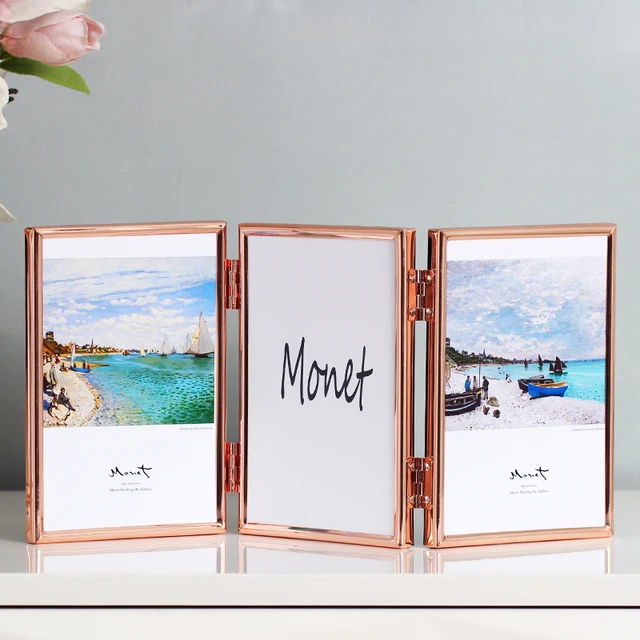 맞춤형 웨딩 사진 프레임 트리플 장식, 북유럽 사무실 가족 액자, 독특한 테이블 몰두라스 홈 인테리어