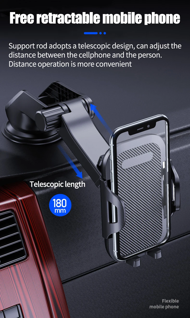 phone charging stand FTiEUX Car Phone Holder for iphone 13 12 pro max Mobile Phone Holder Stand in Car GPS Mount Cellphone Support for Samsung Xiaomi car mount phone holder