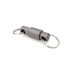 Titanium Alloy Quick Buckle Keyring - Multifunctional Portable EDC Outdoor Tool (Grey)