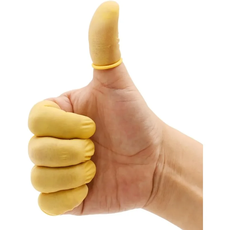 100/200/500/1000 PCS Finger Protective Covers Disposable Finger Covers Latex Anti Static Tip Rubber Protective