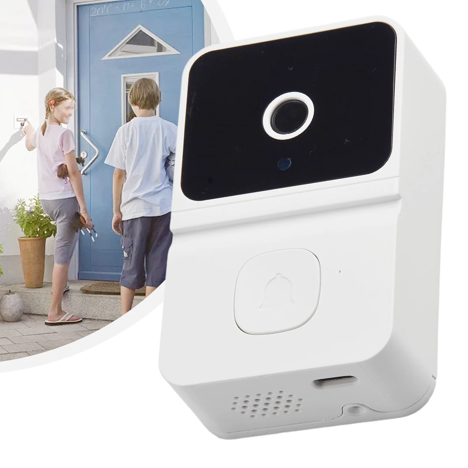 Smart Doorbell Smart Wireless 2.4G WiFi Video Doorbell Phone Door Ring Intercom Security Camera Bell Indoor Outdoor Ringing Bell
