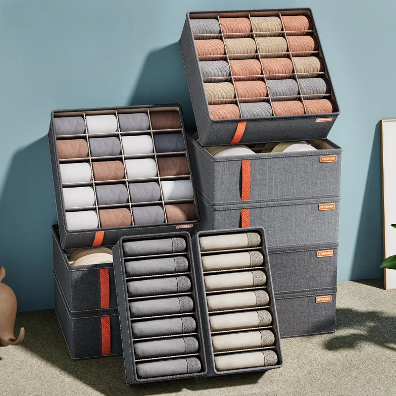 Bedroom Cabinet Drawer Underwear Organizer Socks Bra Clothing Storage Boxes Multifunctional Household Wardrobe Organizer Box 1PC clothes organizer storage box underwear storage organizer underwear storage box drawer organizer