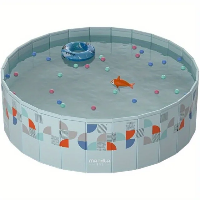 1pcs Multi-size Foldable Above Ground Swimming Pool Non-inflatable Adult Outdoor Round Prismatic Swimming Pool 1