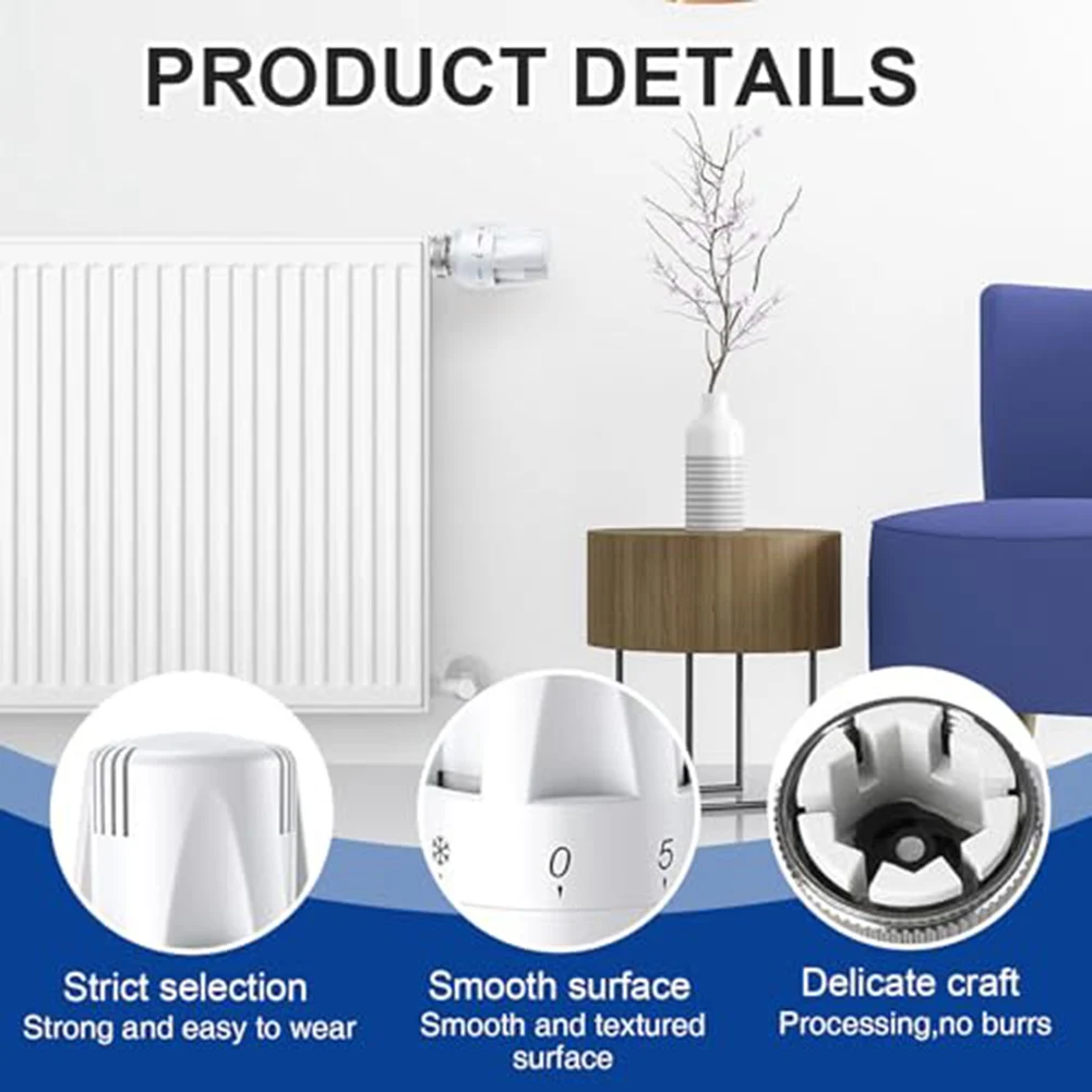 15mm 스풀 크기 라디에이터 헤드 스마트 온도 제어 시스템 온도 조절 부동액 기능 일상 사용 내구성