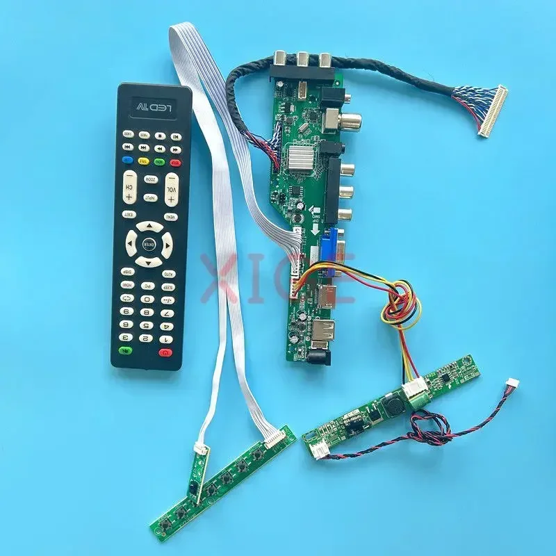 Фото Плата драйвера контроллера для LTM240CL01 LTM240CL08, 1920*1200 AV + USB + DHMI + VGA, цифровой сигнал, набор для самостоятельной сборки, 30-контактный LVDS ЖК-панель 24
