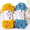 100g Finger Loop Chenille Yarn Thread Puffy Soft Chunky Yarn Hand Woven Blanket Scarf Mat Crochet Knitting Yarn Crochet Wool 3