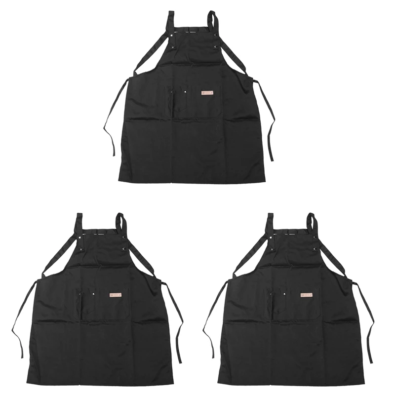 

3X B Black Professional Stylist Apron Waterproof Hairdressing Coloring Shampoo Haircuts Cloth Wrap Hair Salon Tool