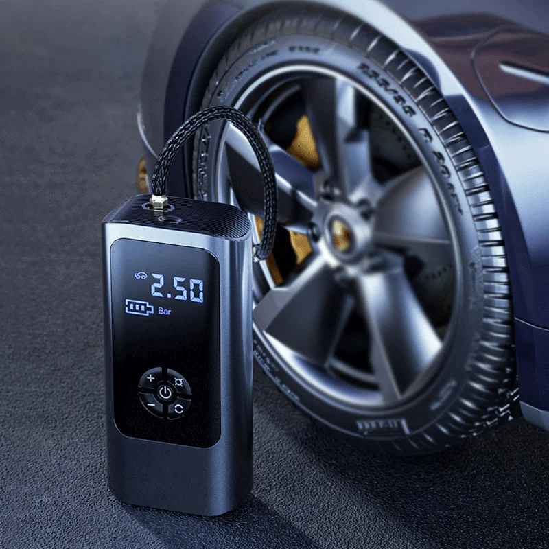 

LS 6000mah Smart Car Air Compressor Electric Tyre Inflator Pump With LED Lamp For Motorcycle Bicycle Tire Portable Inflatable