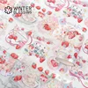 2m Laser Silvery PET Washi Tape Strawberry Transparent Roll Sticker Decorative Adhesive Tape For Scrapbooking Journal Stationery 4
