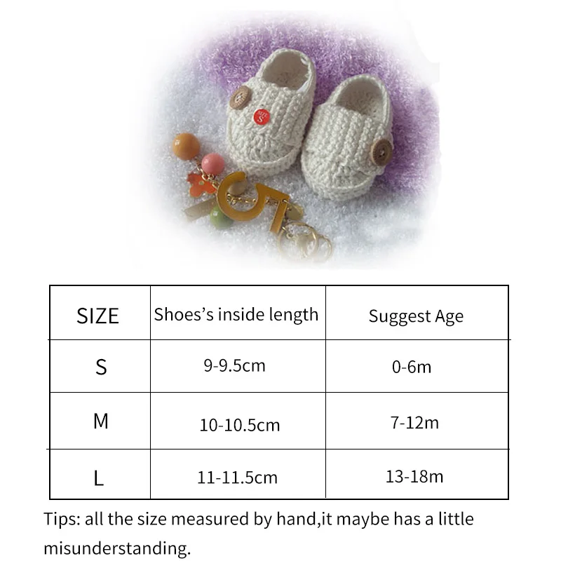 Baby crib shoes Newborn Shoes hand crochet shoes cotton soft and comfortable Baby Girl Shoes