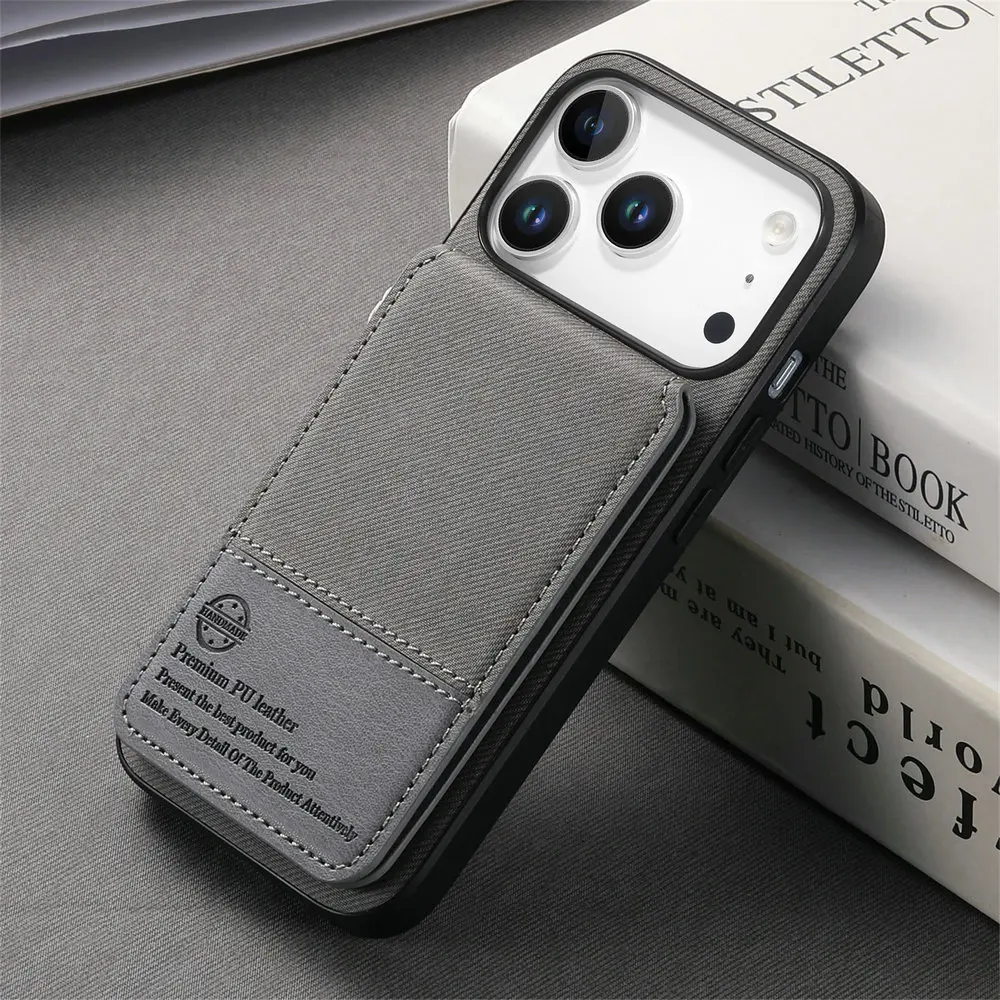 Elegant RFID Blocking Leather Card Holder Phone Case - Premium Protective Cover