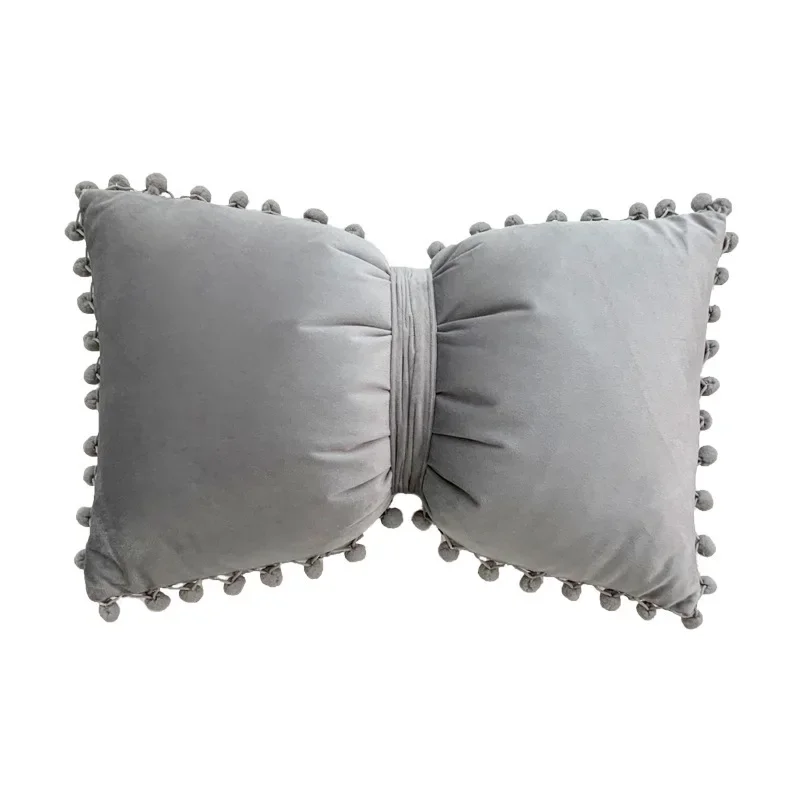 Velvet Bow Throw Pillow 6