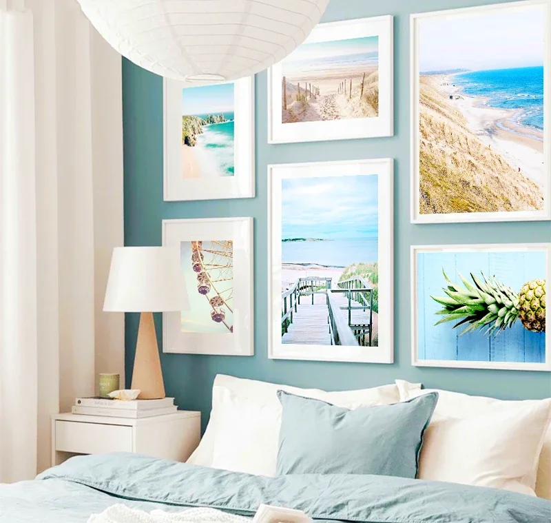 Plaża klif morski palma planszowy szosowy obraz plakat na ścianę sztuka krajobraz nordycki diabelski młyn wydruk dekoracyjny obraz domu 4 Plaża klif morski palma planszowy szosowy obraz plakat na ścianę sztuka krajobraz nordycki diabelski młyn wydruk dekoracyjny obraz domu - Image 4