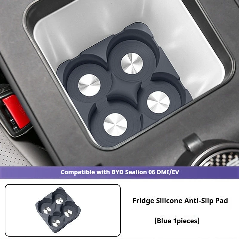 BYD Sealion 06 EV/DMI 냉장고 실리콘 보호 패드 미끄럼 방지 냉장고 매트 컵 홀더 자동차 인테리어 액세서리