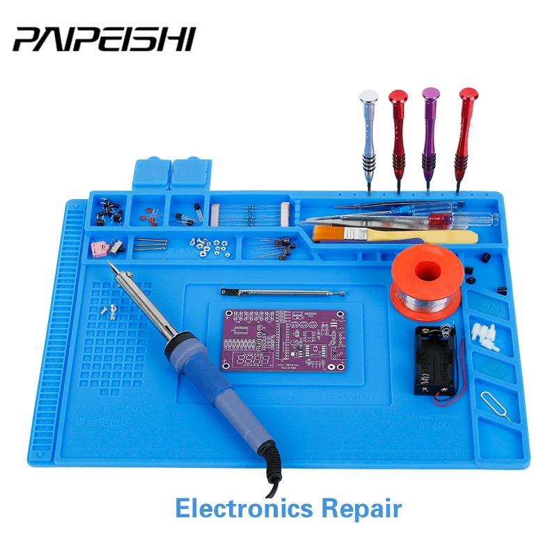 Large Anti-Static Magnetic Silicone Soldering Mat for Repair Work