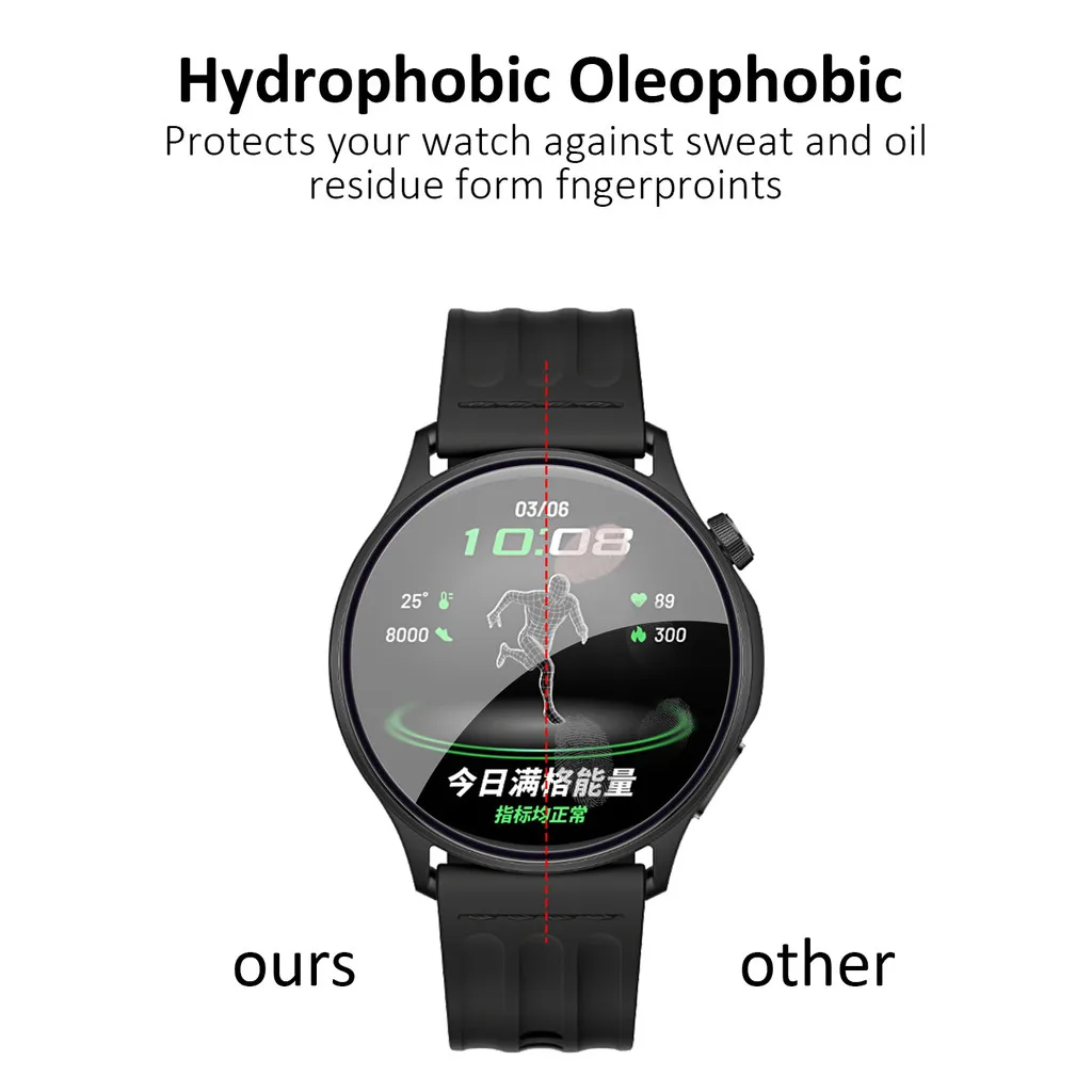 HD Clear Full Coverage Screen Protector Film - Anti-scratch Smartwatch Accessory