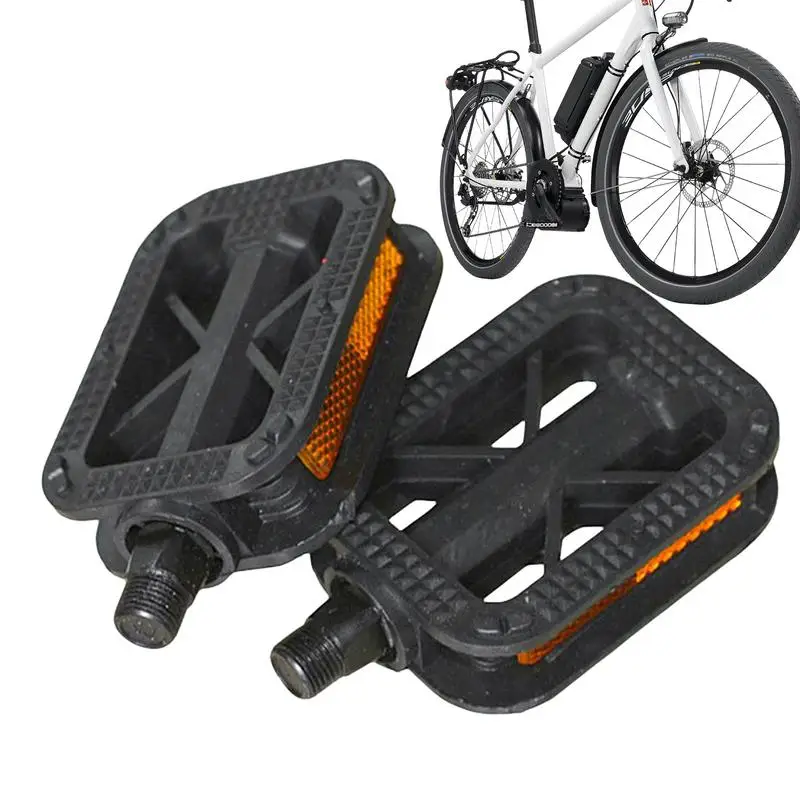 

Bike Pedals BMX Bicycle Flat Anti-Slip Pedals Strong Grip Bike Pedals Non Slip For Bmx Road City Cruisers Mountain Junior