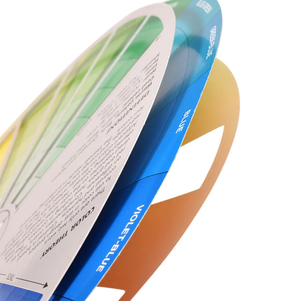 12/18 Colors Tattoo Colors Wheel Pigment Paper Card Supplies Three-tier Mix Guide Central Circle Rotate Tattoo Accessories 3