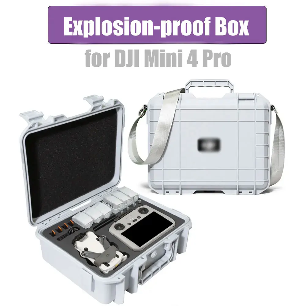 Storage Case DJ Mini 4 Pro Explosion-proof Box Portable Bag Shoulder Strap Shockproof Box Drone Accessories