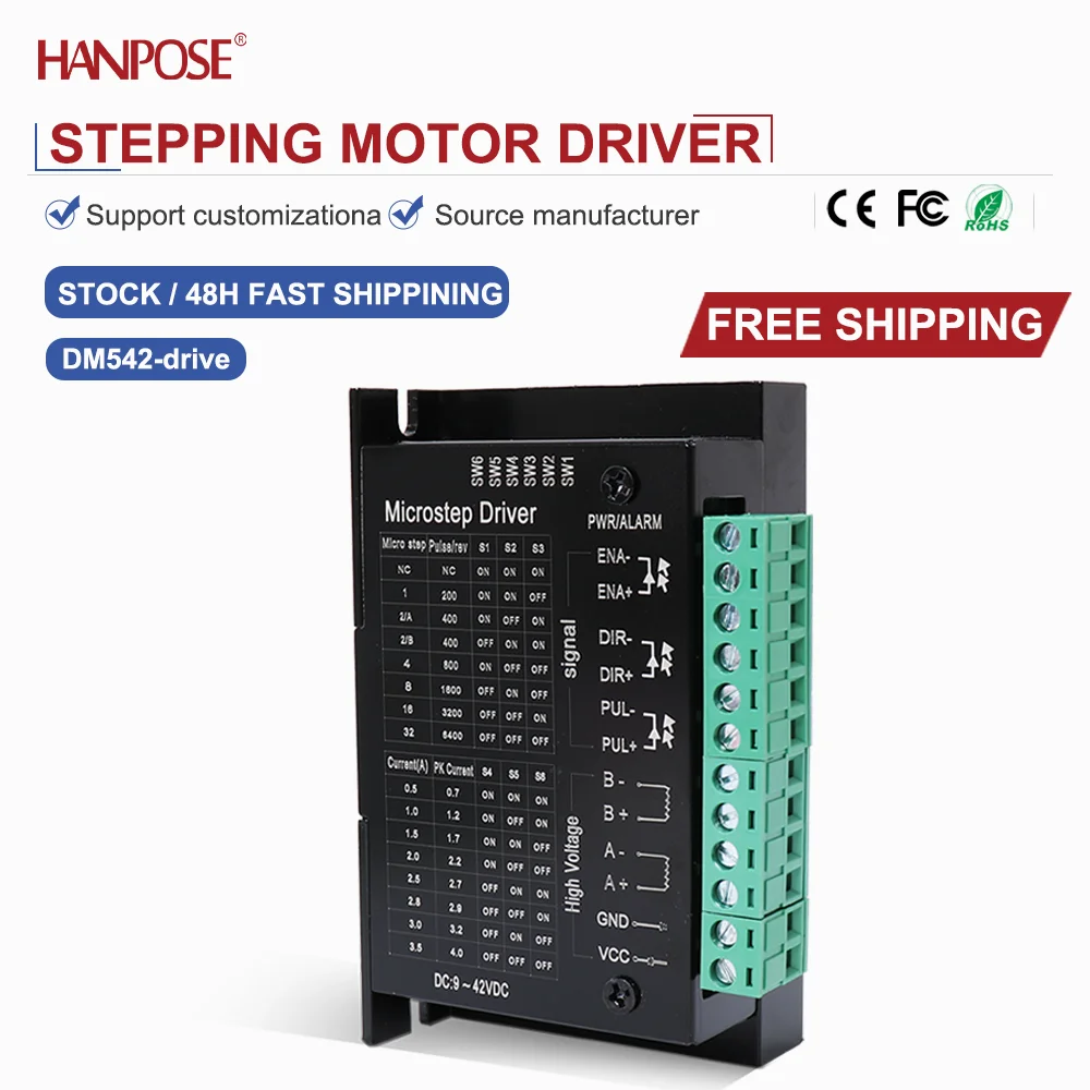 스테퍼 모터 드라이버 TB6600 전류 4.0A 서브디비전 32, NEMA23 및 NEMA17 모터와 호환 가능