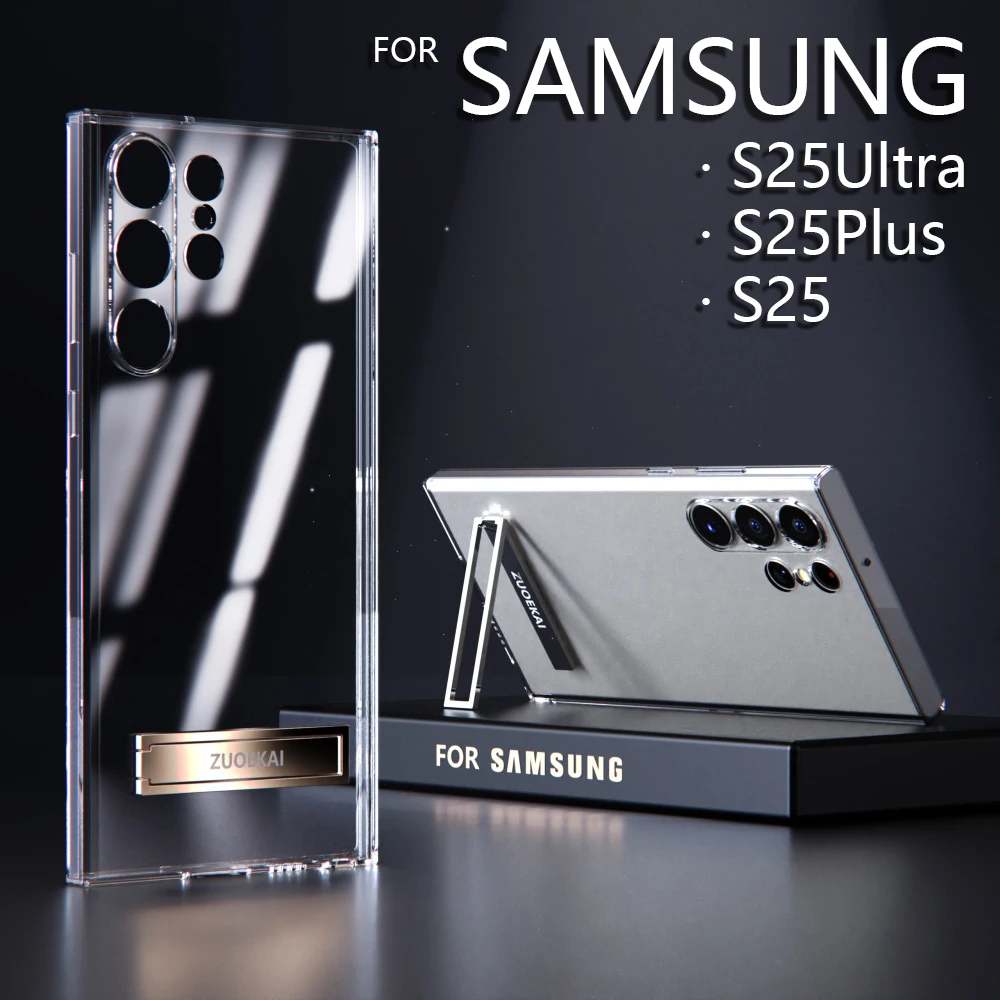 Transparent Kickstand Case with Bracket and Adjustable Stand
