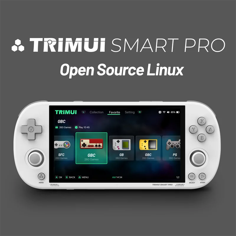 

Smart Pro Open Source Palm Game Console 4.96-inch Ips Screen Mobile Game Controller Retro Arcade Hd Cloud Game Linux System