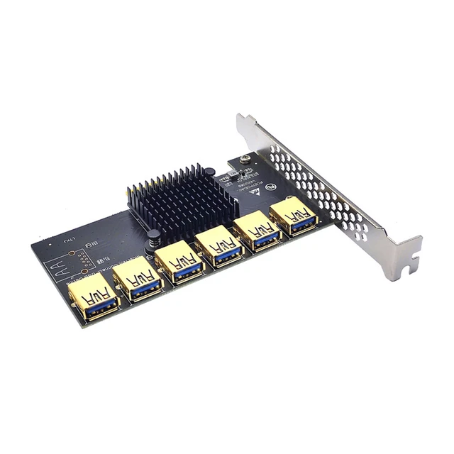 Pci Express Multiplicateur Pcie 1X à 4/5/6 USB 3.0 Carte d'extension Pcie 1  à 4 Moyeu Riser 009S Pci Express X16 pour D'exploitation Minière BTC -  AliExpress