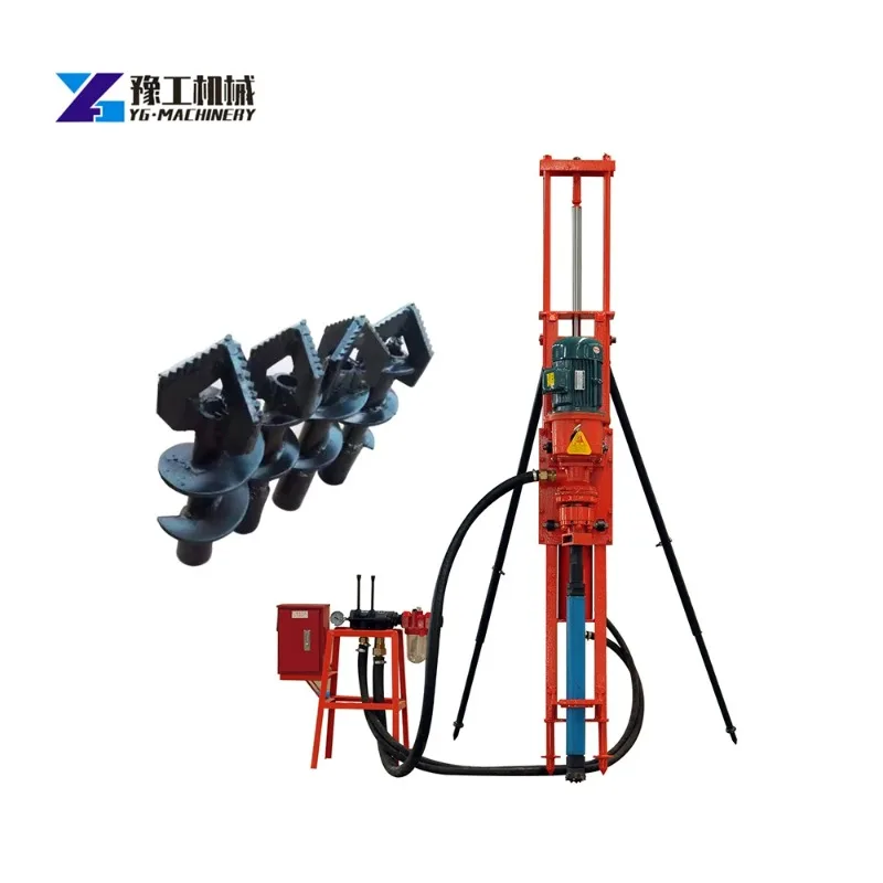 

80M Mine Rock Drill Rig Portable Electric DTH Drilling Rig Machine Blasting Drill Machine DTH Drilling Rig for Construction Work