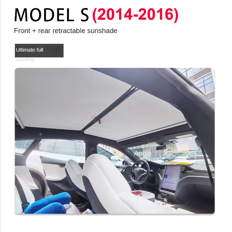 Tesla Sunshade Model 3 Tesla Model Y 2-in-1 Glass Roof Sun Shades - UV Protection Sunroof Blinds & Window Covers Blackout Window Blinds And Shades - Foto 10