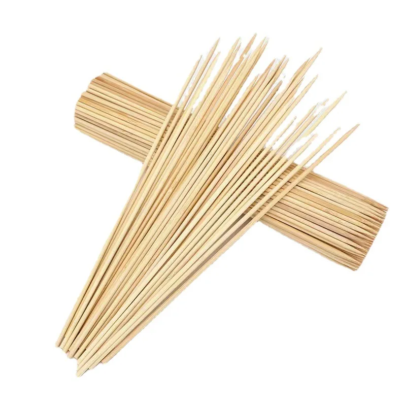 5000 pcs/lot Bamboo Skewer 40cm Bamboo Sticks Bambou Brochette Disposable Grill Party Tornado Potato BBQ Tool Wood Skewers