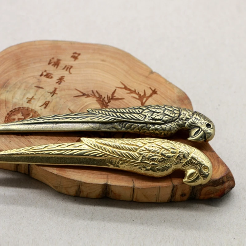 Tea Knife Retro Brass Material Tea Cutters Needles Cakes Prying Gadgets for Severe Fermentation Cake Accessories