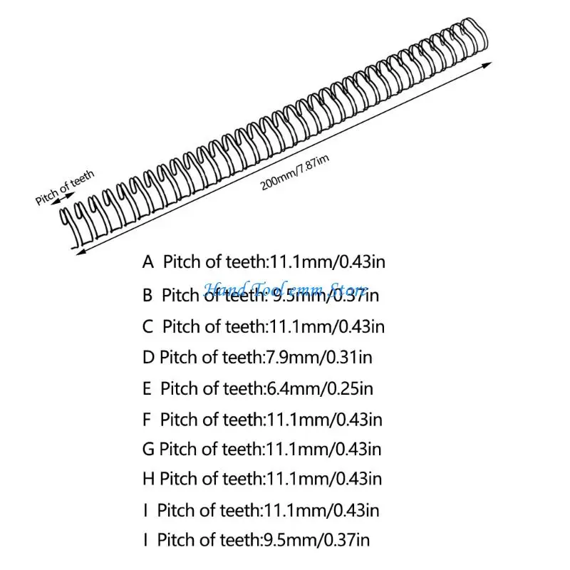 H37F 100Pcs 학교 사무용품을 위한 다기능 문서 용지 바인딩 빗