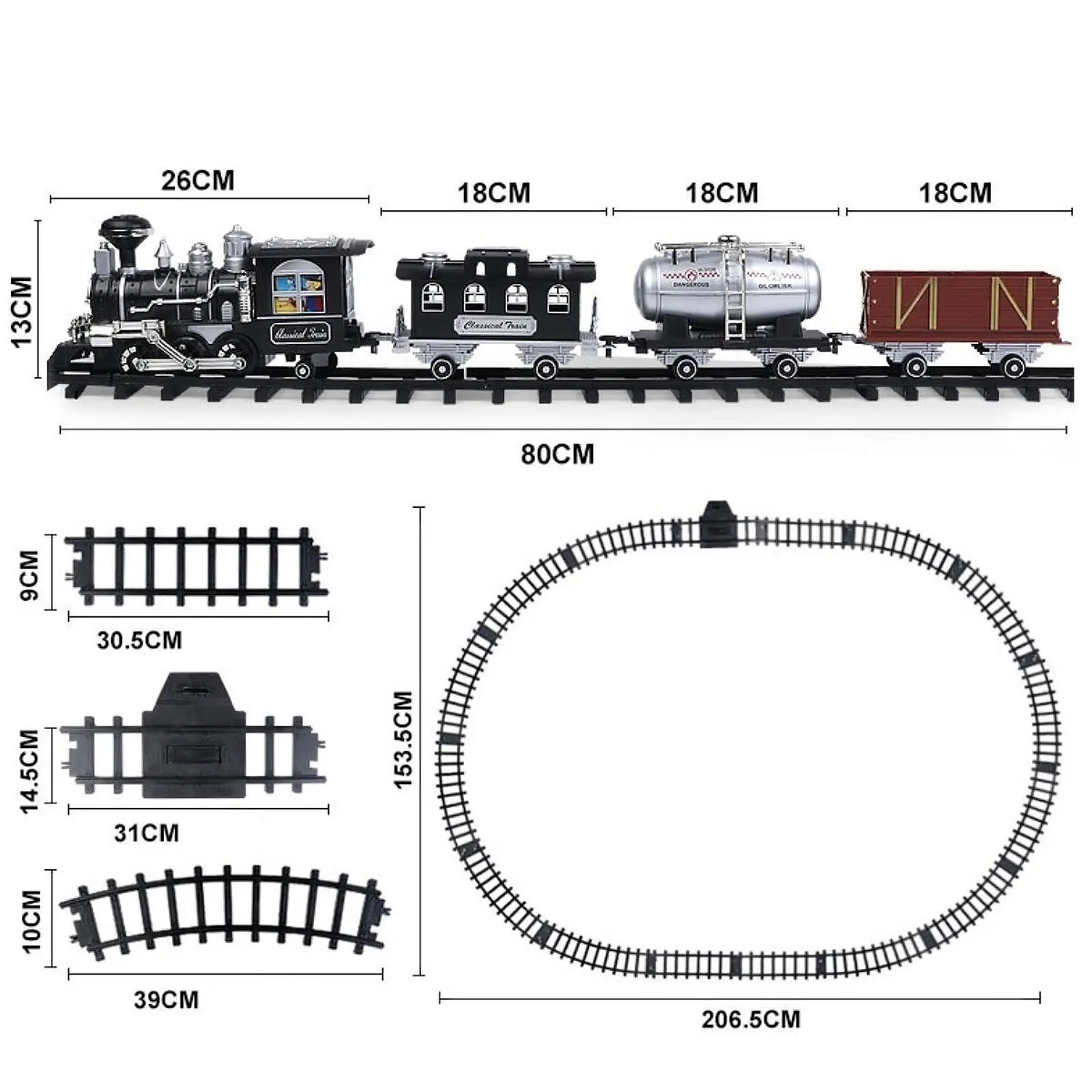 Train Set for Kids Electric Train Toy for Age 3 4 5 6 7 Years Kids Gifts