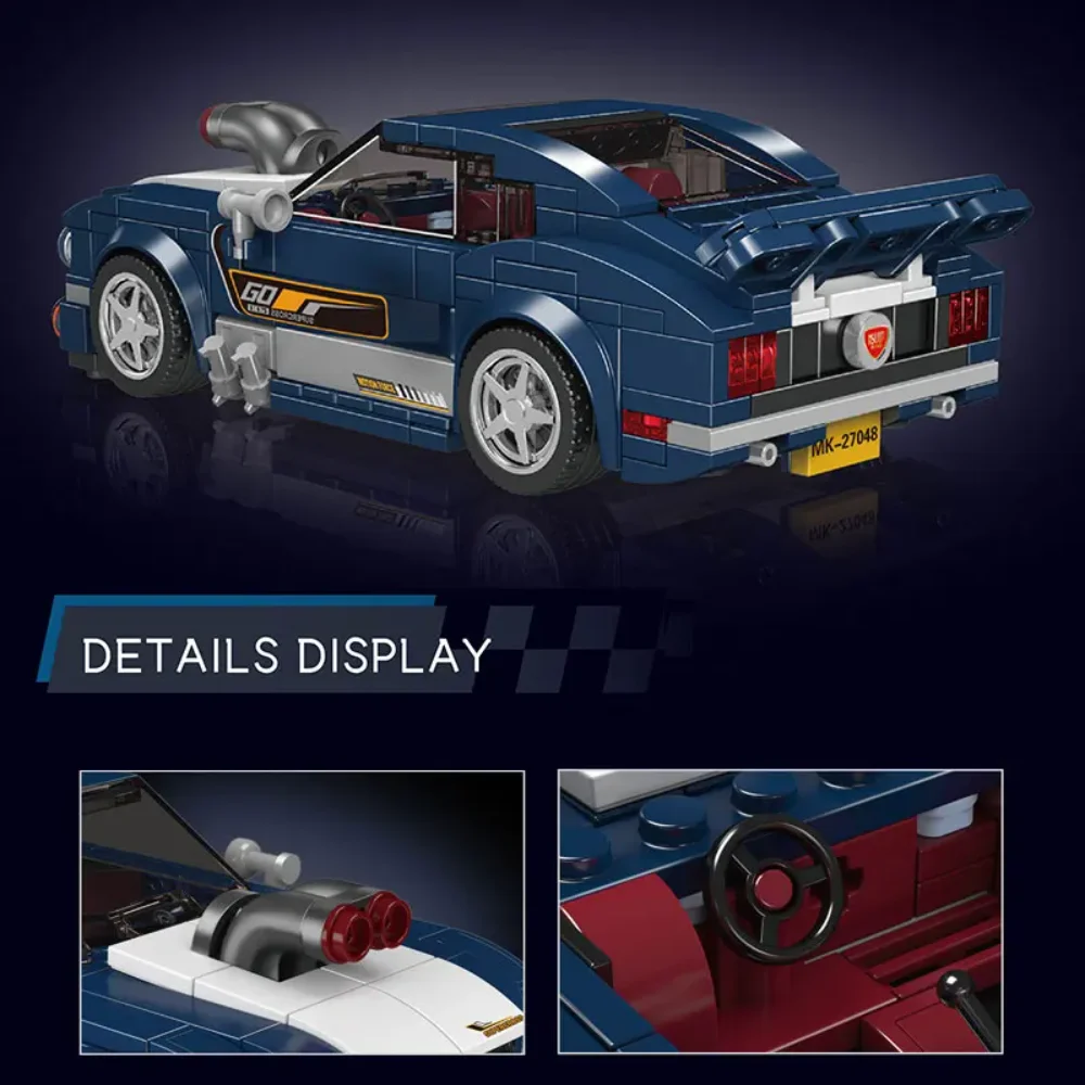 Mould King Set Costruzioni Auto Sportiva Agera RS - 389 Pezzi Con Vetrina Acrilica, Modello Supercar Per Bambini 8+ Anni