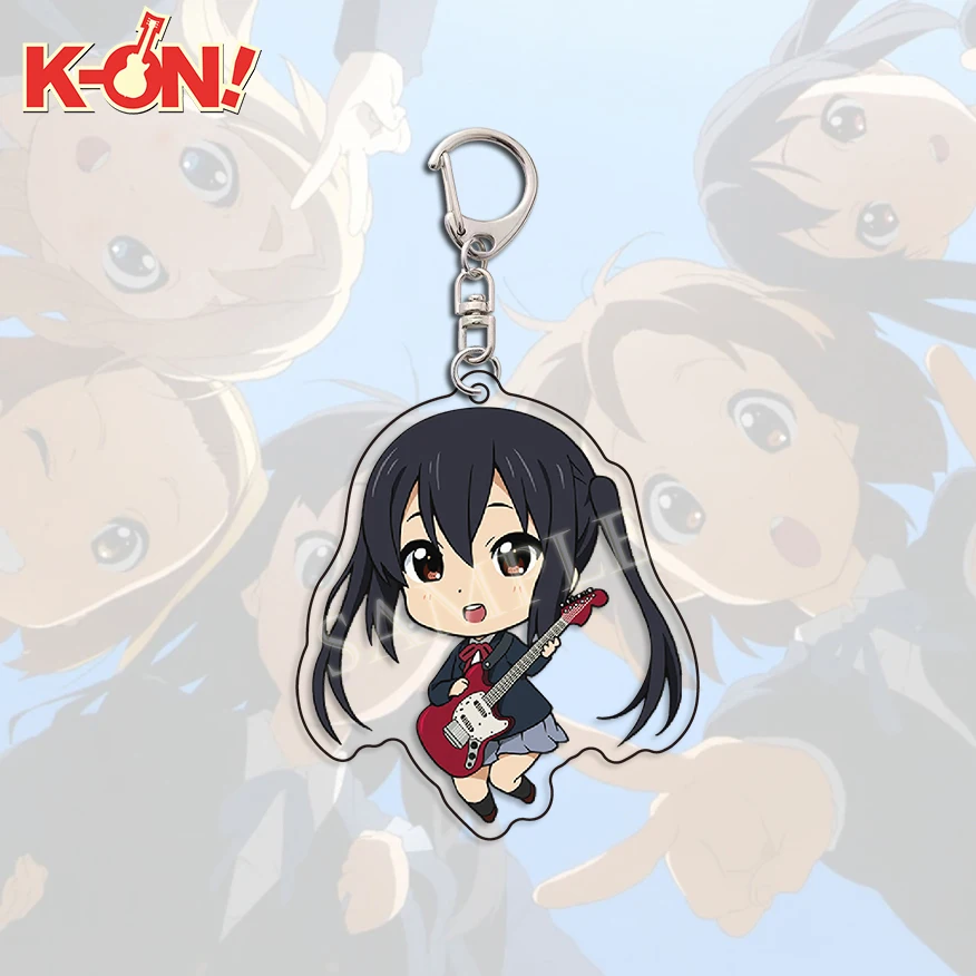 Anime Keychain K-ON! Yui Hirasawa Mio Akiyama Acrylic Keyring